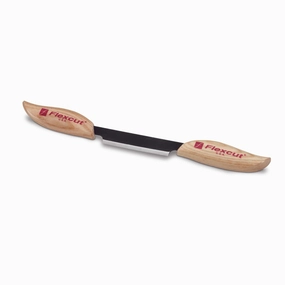 3" Straight Draw Knife with Leather Sheath