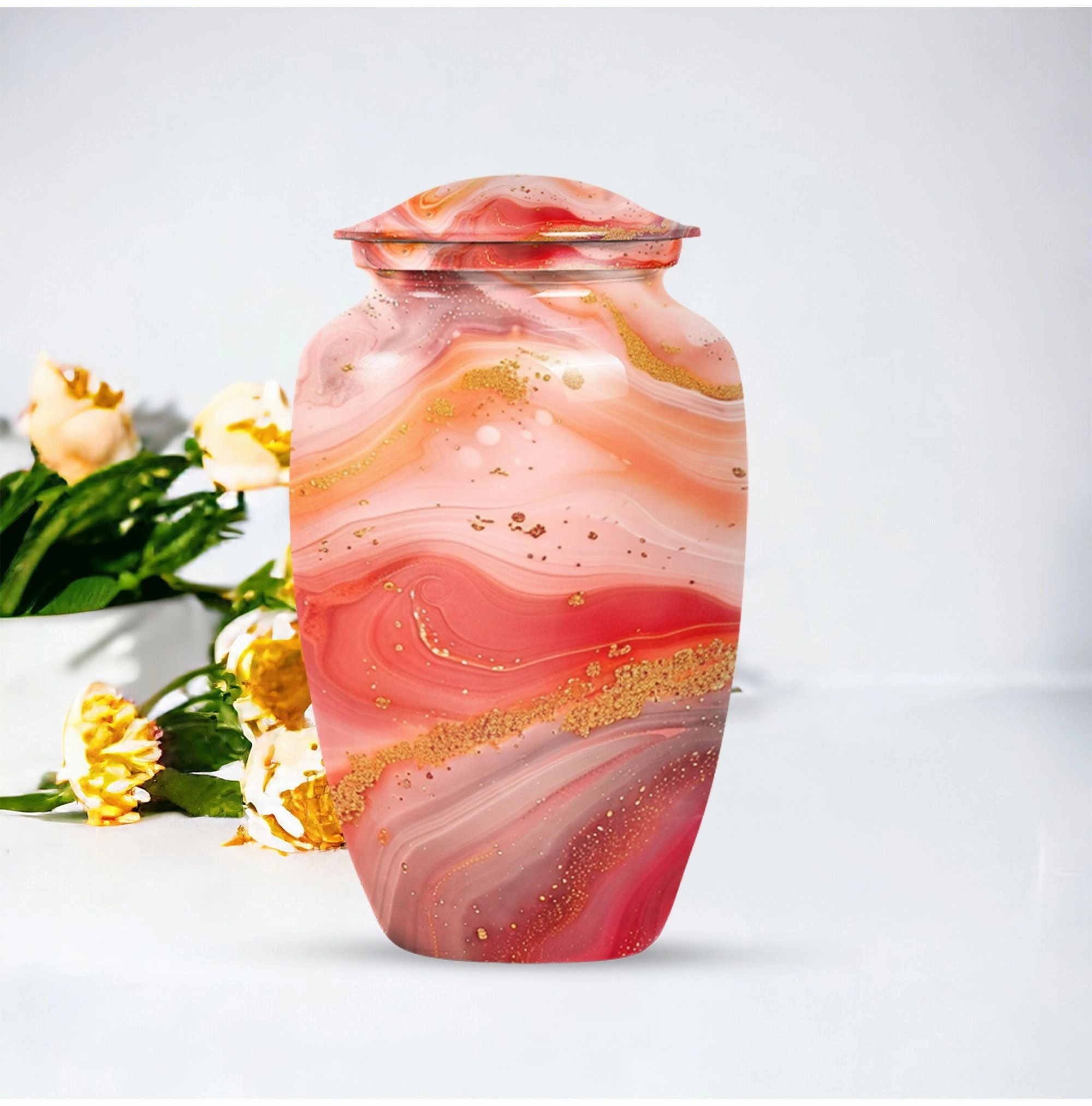 Abstract Urn for Cremation- A Classic Vessel of Remembrance