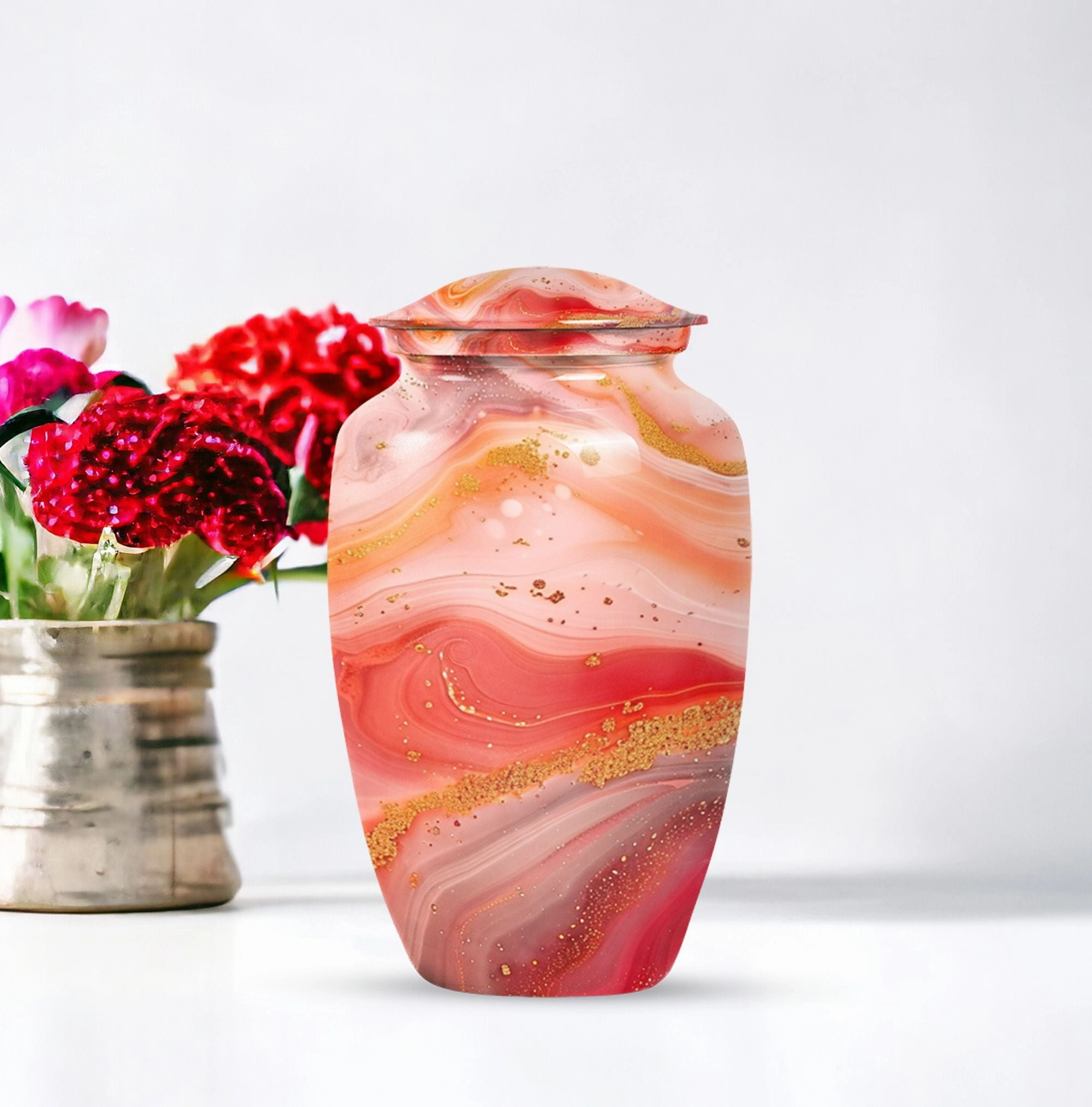 Abstract Urn for Cremation- A Classic Vessel of Remembrance