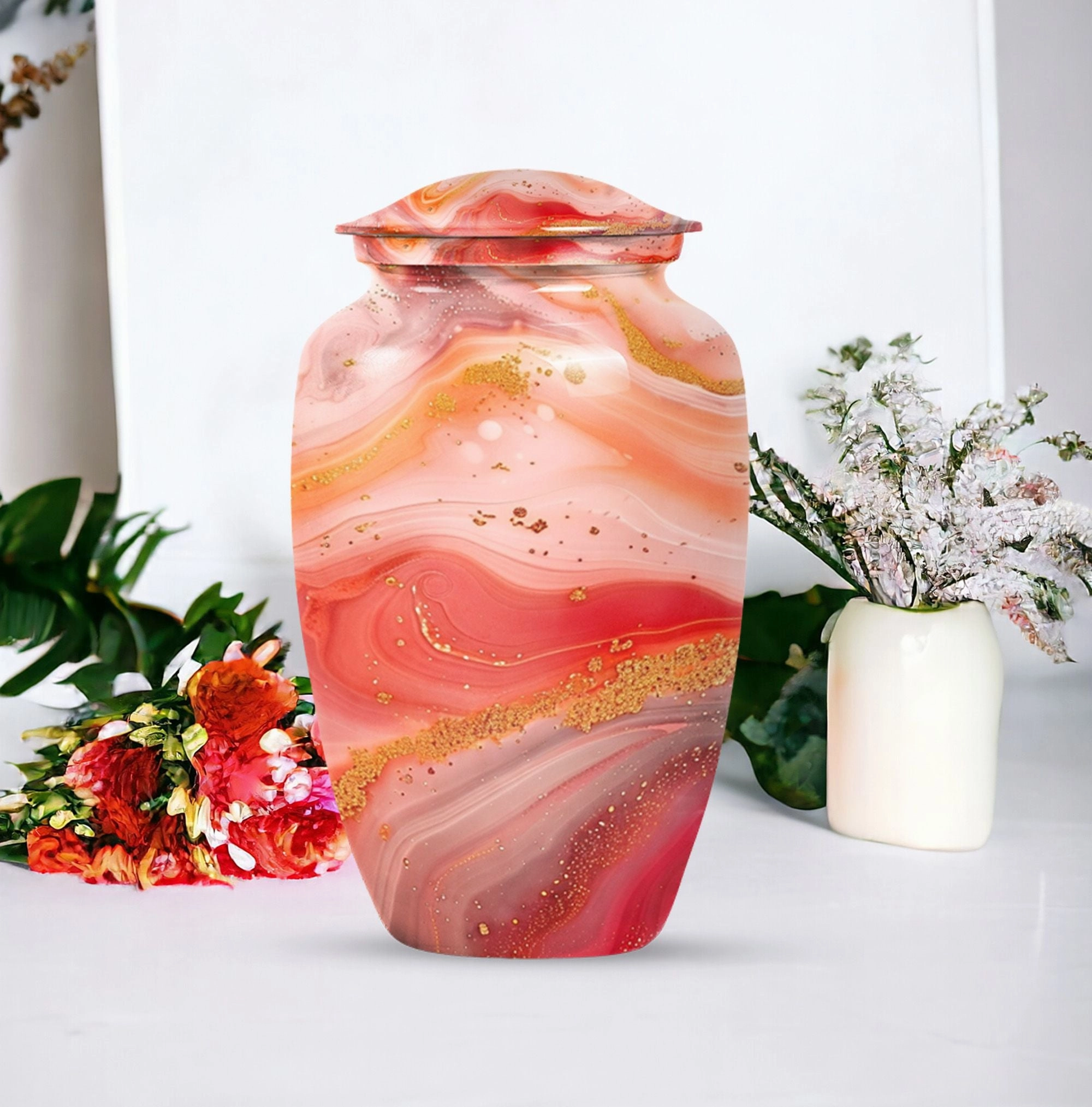Abstract Urn for Cremation- A Classic Vessel of Remembrance