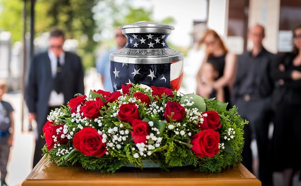 American Eagle Cremation Urn for Human Ashes – Patriotic Memorial Urn for a Man or Woman – Strength, Freedom, and a Life Well Remembered