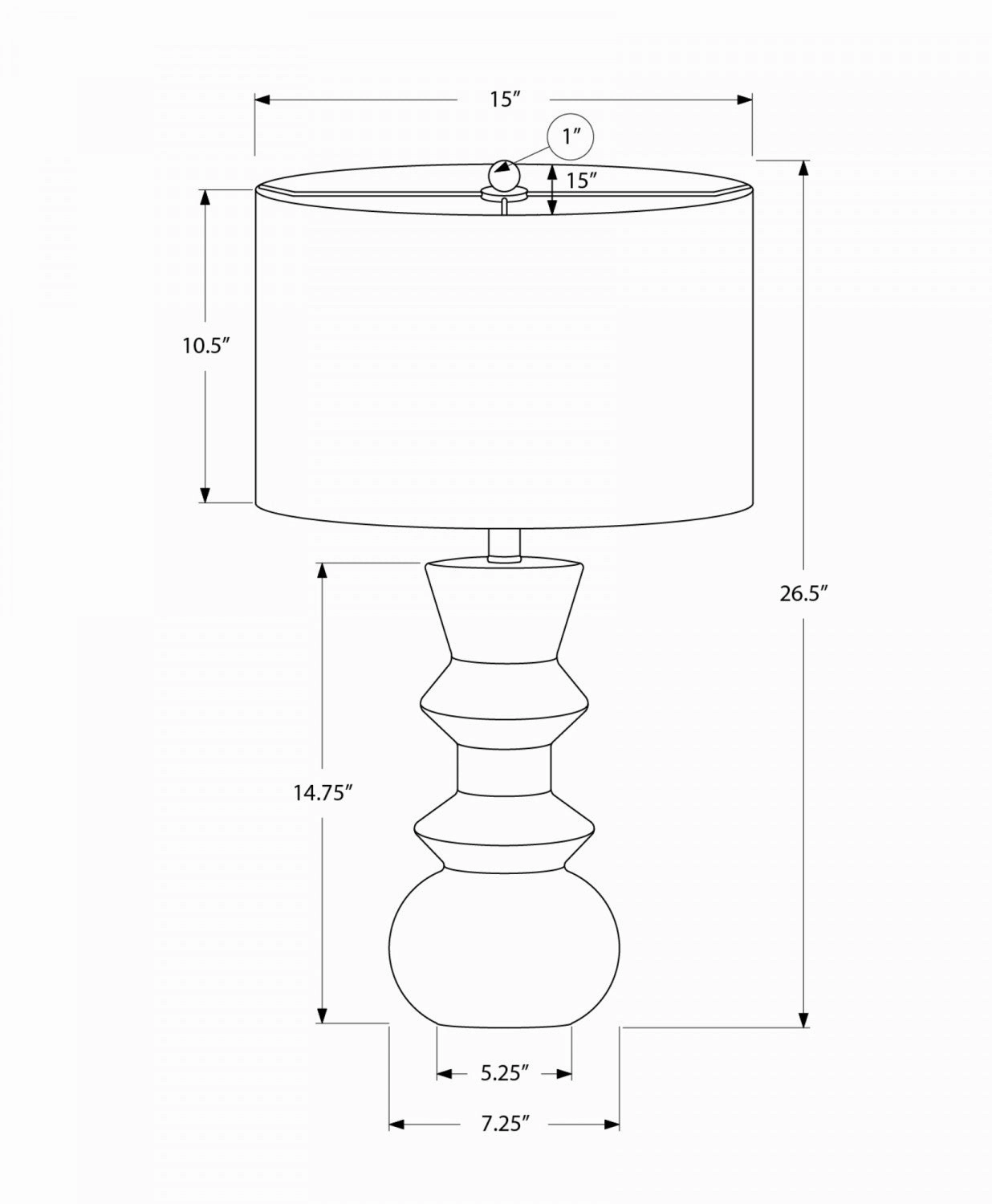 Ashton Table Lamp - Black