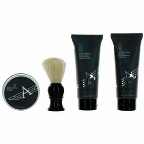 Aubusson Men's Shave Set - Delightful Aromatic Cruiser Grooming Advanced, 4 Piece
