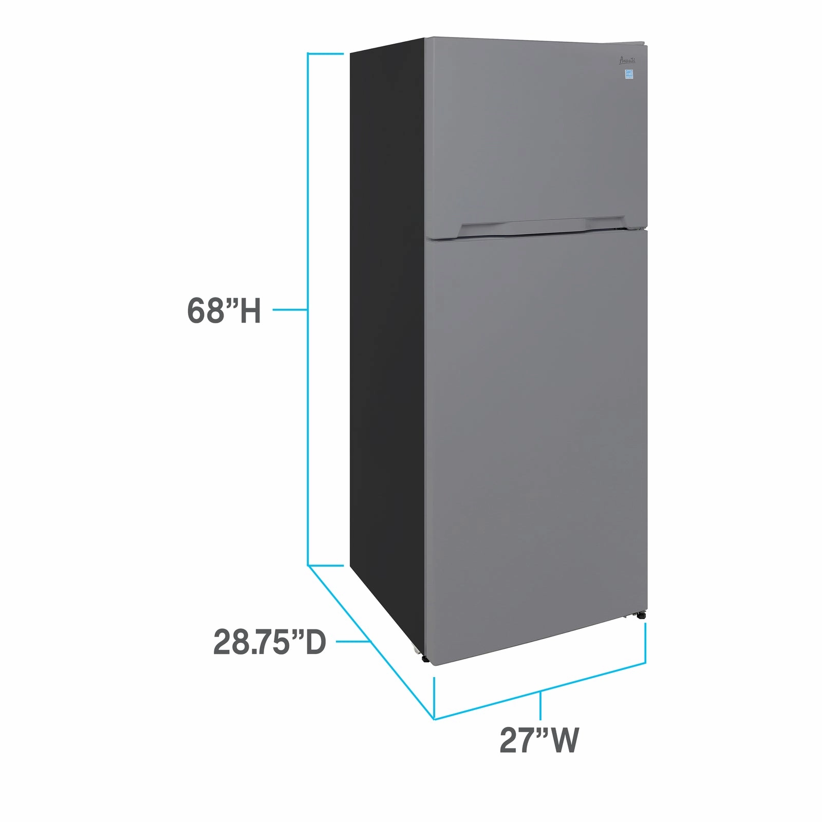 Avanti FF14V3S Avanti Frost-Free Top Freezer Refrigerator, 14.3 Cu. Ft. Capacity