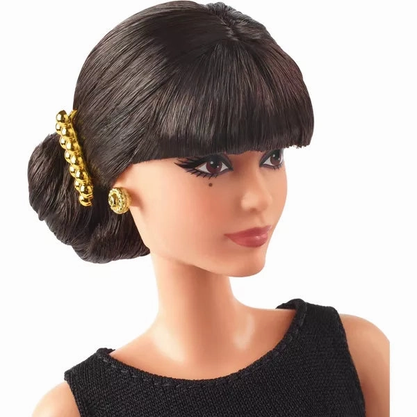 Barbie HRM43 11.5" Tribute Collection Rita Moreno Collectible Doll in Black & Gold Gown
