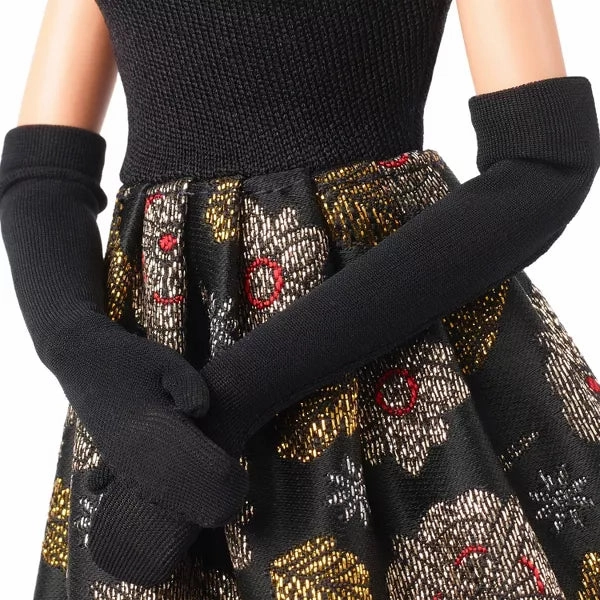 Barbie HRM43 11.5" Tribute Collection Rita Moreno Collectible Doll in Black & Gold Gown