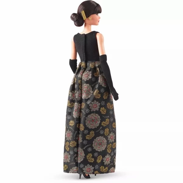 Barbie HRM43 11.5" Tribute Collection Rita Moreno Collectible Doll in Black & Gold Gown