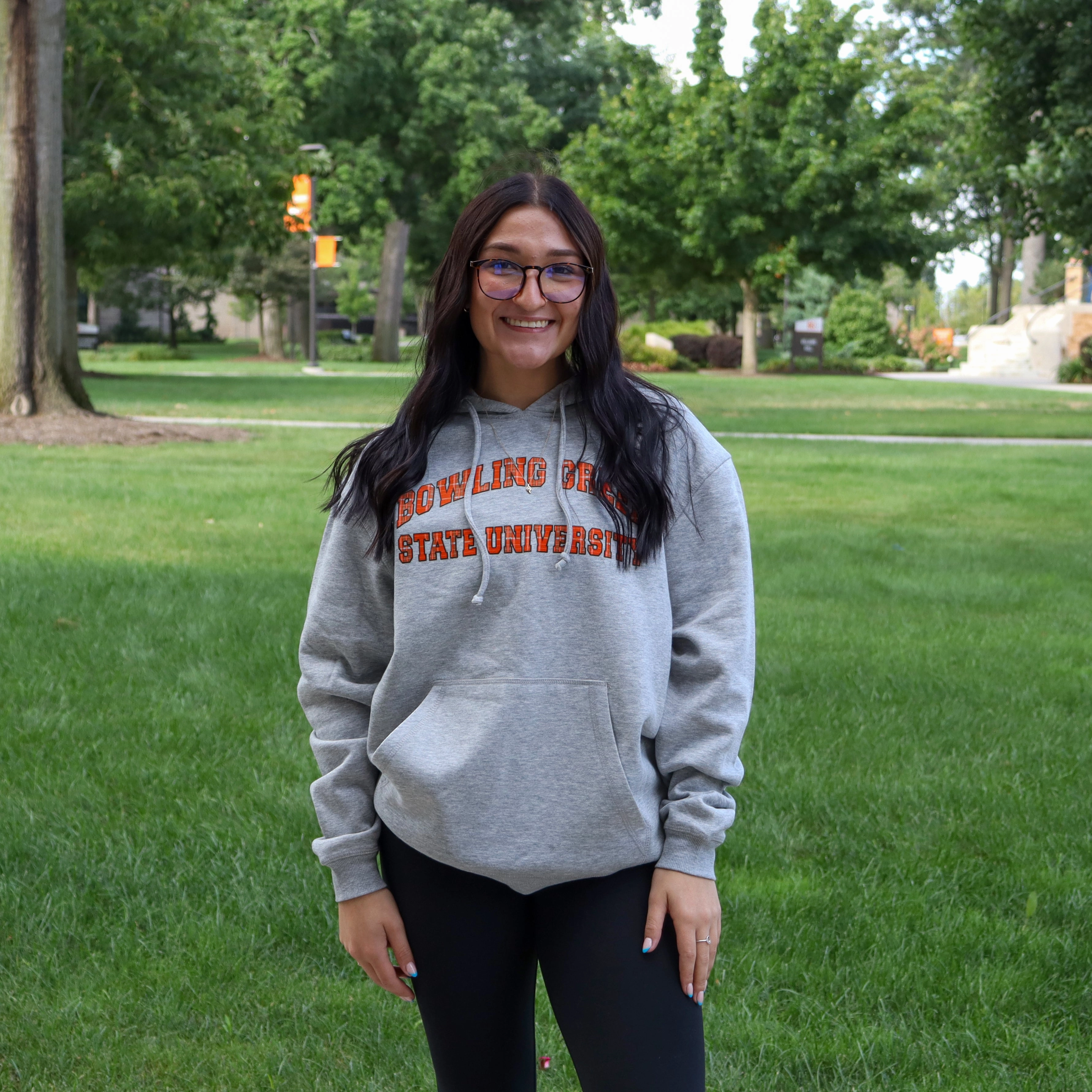 BC Bowling Green State University Plaid Hoodie