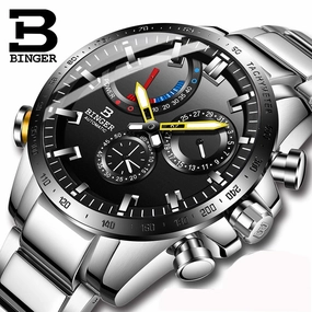 Binger Swiss Speedo Mechanical Men Watch B 10003B