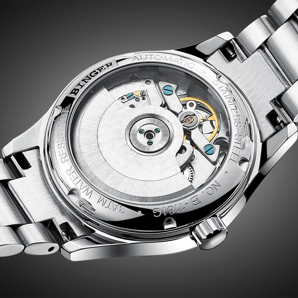 Binger Swiss Super Luxury Tourbillon Mechanical Watch Men B 1181