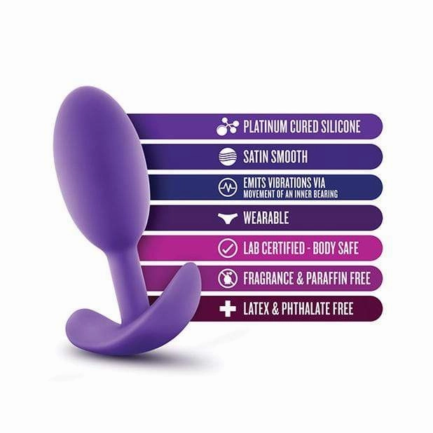 Blush Novelties - Luxe Wearable Vibra Slim Anal Plug Small & Medium