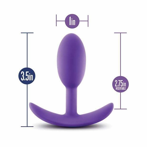 Blush Novelties - Luxe Wearable Vibra Slim Anal Plug Small & Medium