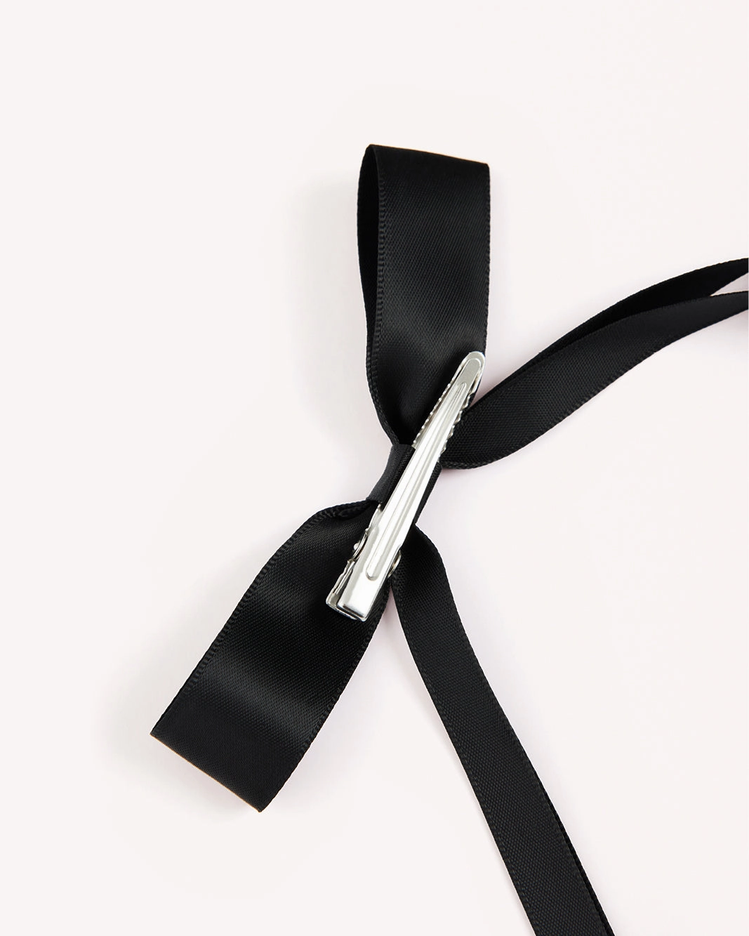 BOW HAIR CLIP 2 PACK - BLACK