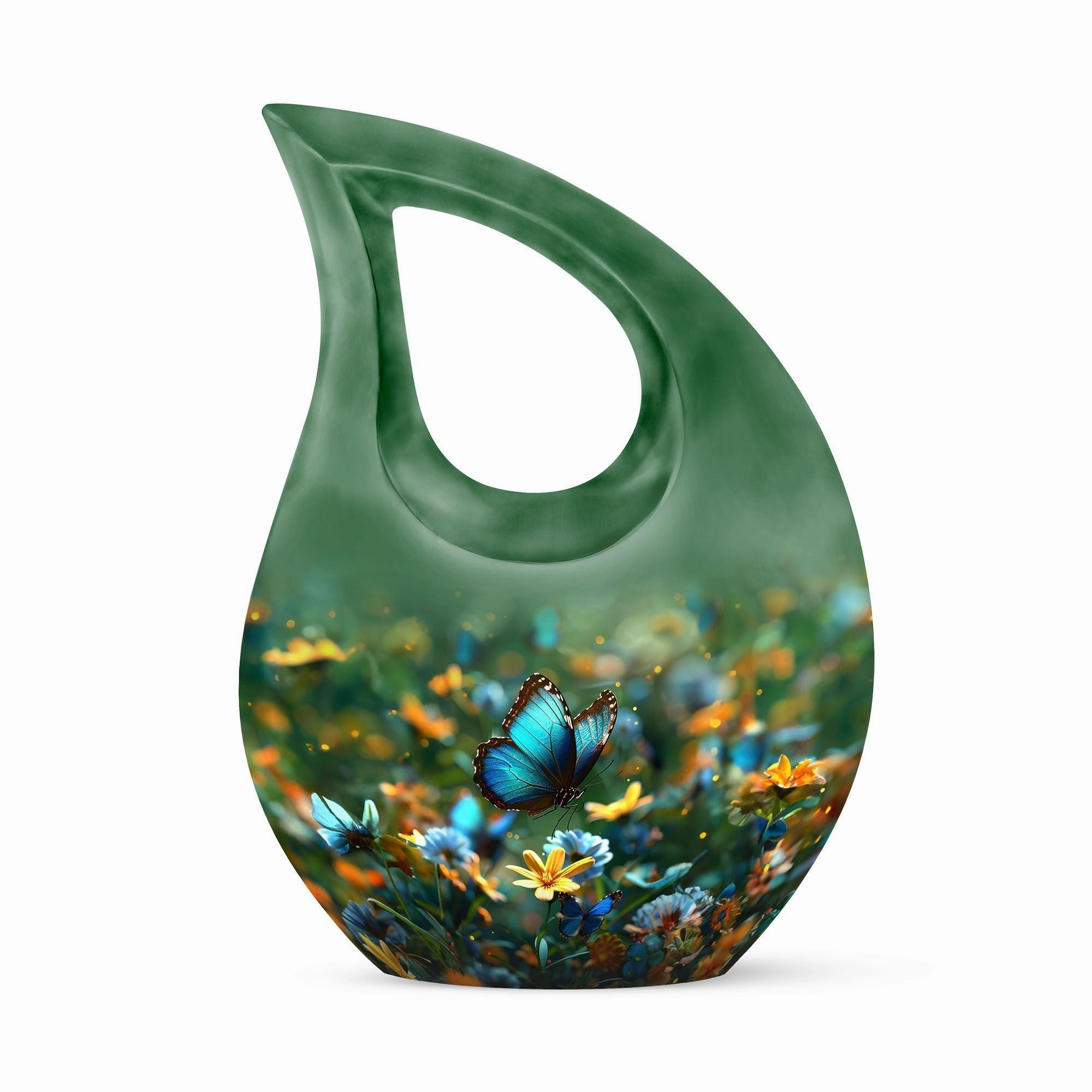 Butterfly Tribute - Compact Memorial Urn For Human Ashes
