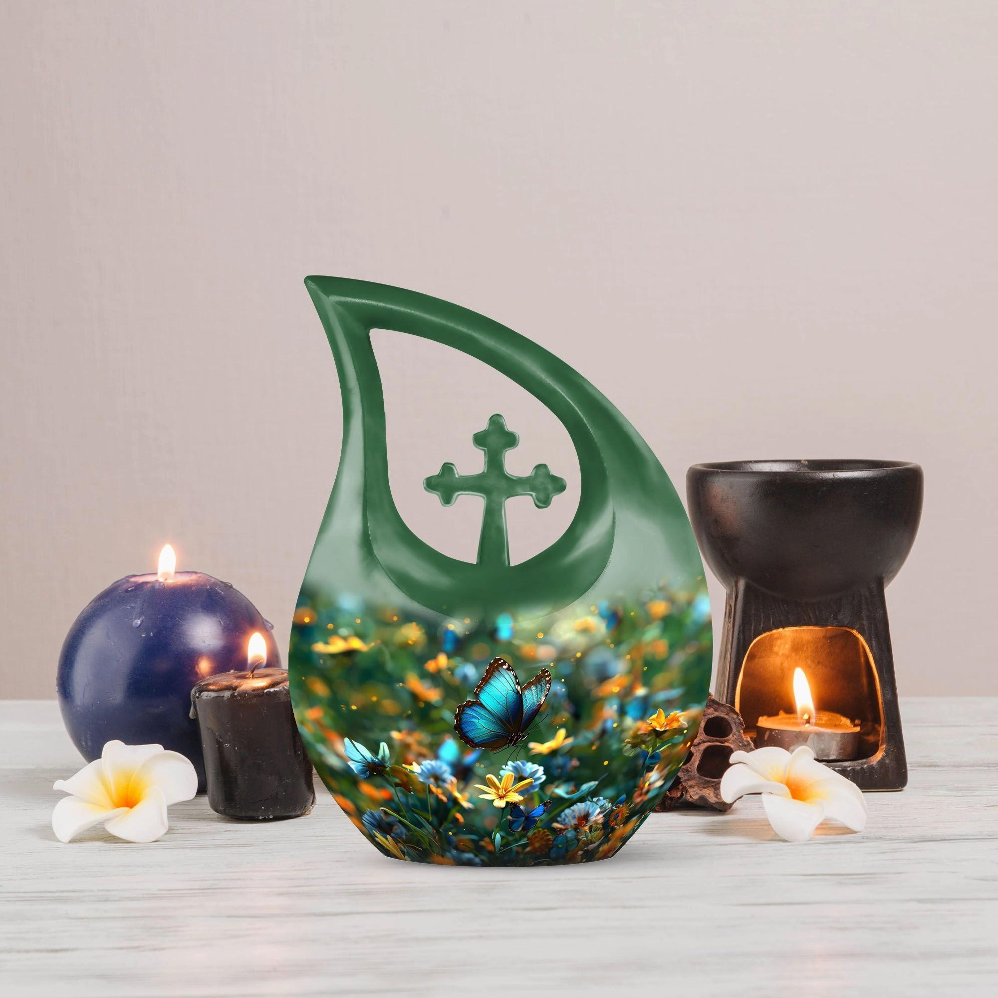 Butterfly Tribute - Compact Memorial Urn For Human Ashes