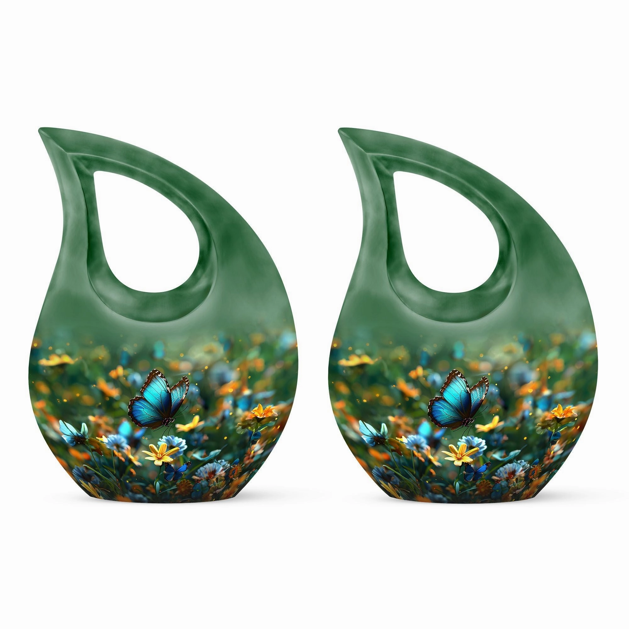 Butterfly Tribute - Compact Memorial Urn For Human Ashes