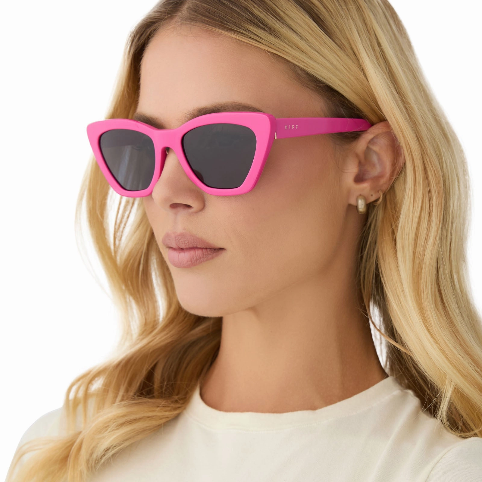 CAMILA - BRIGHT PINK   GREY   POLARIZED SUNGLASSES