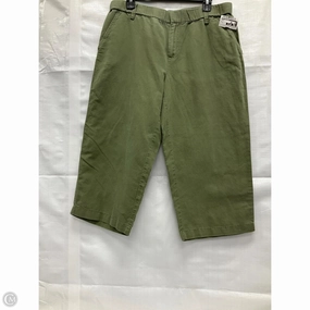 Capris By Liz Claiborne In Green, Size: M