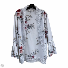 Cardigan By Clothes Mentor In Floral Print, Size: M