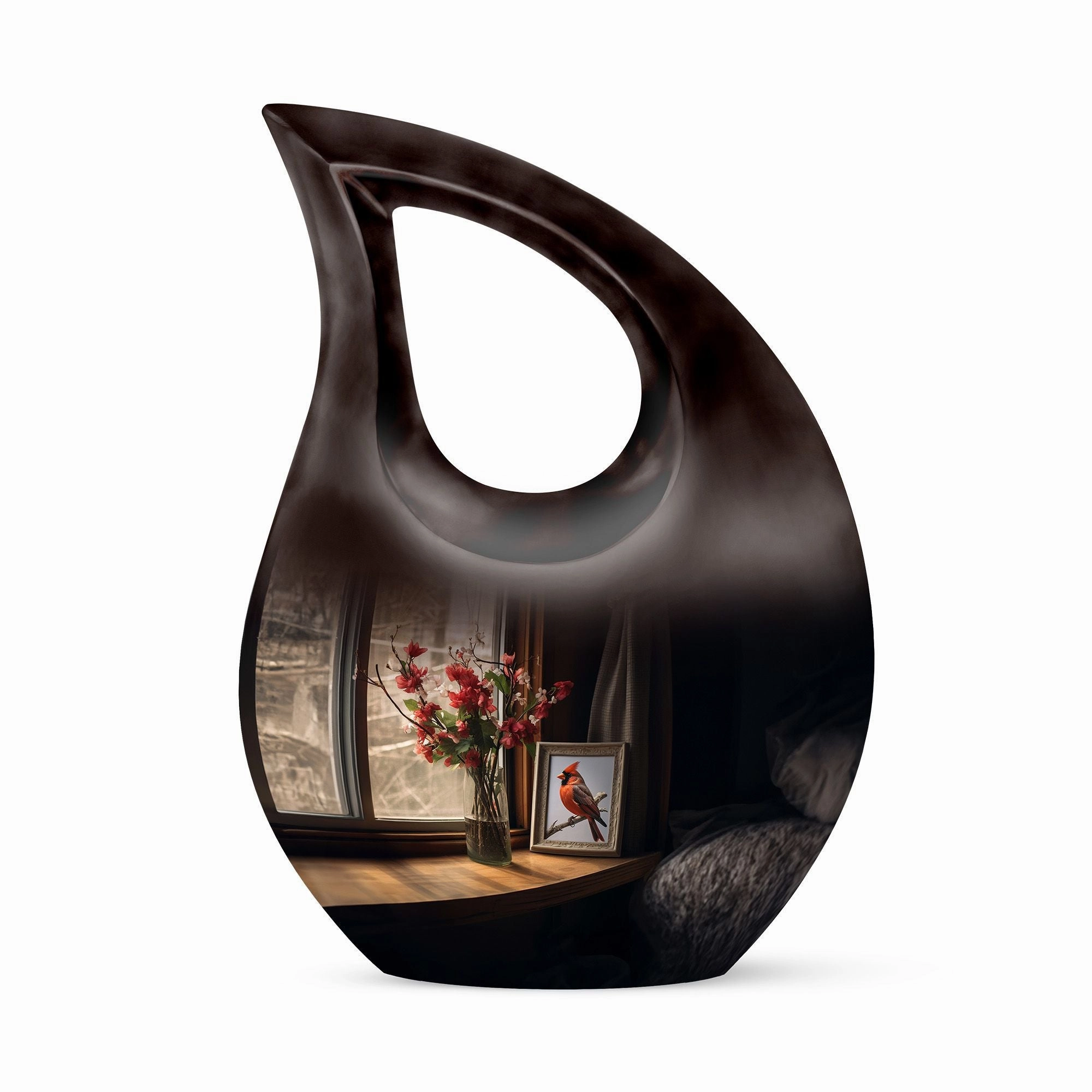 Cardinal Bird Urn : Affordable Cremation Urn For Human Ashes