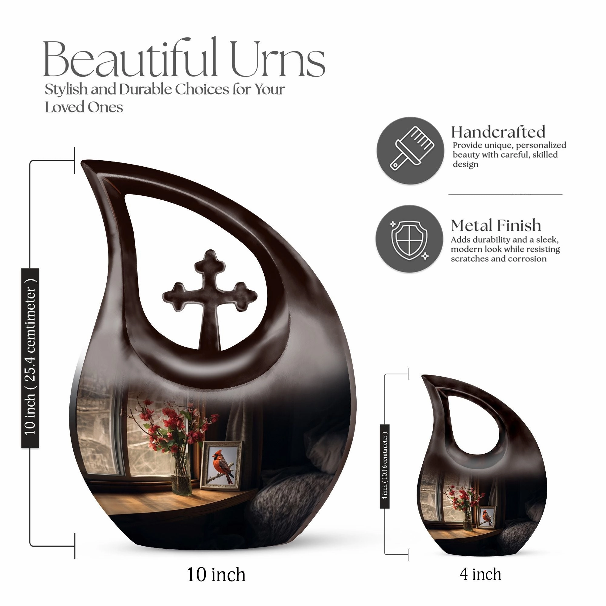 Cardinal Bird Urn : Affordable Cremation Urn For Human Ashes