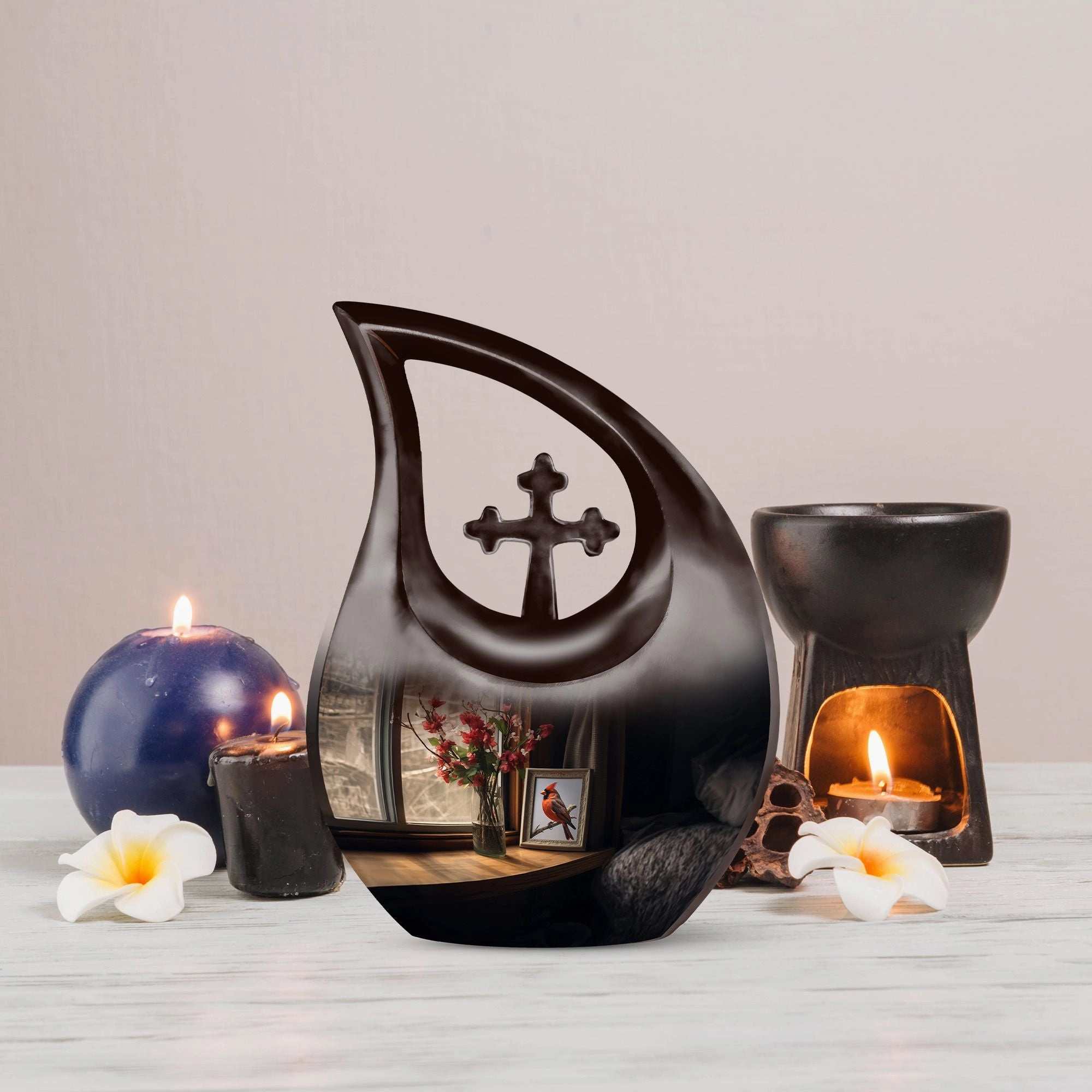 Cardinal Bird Urn : Affordable Cremation Urn For Human Ashes