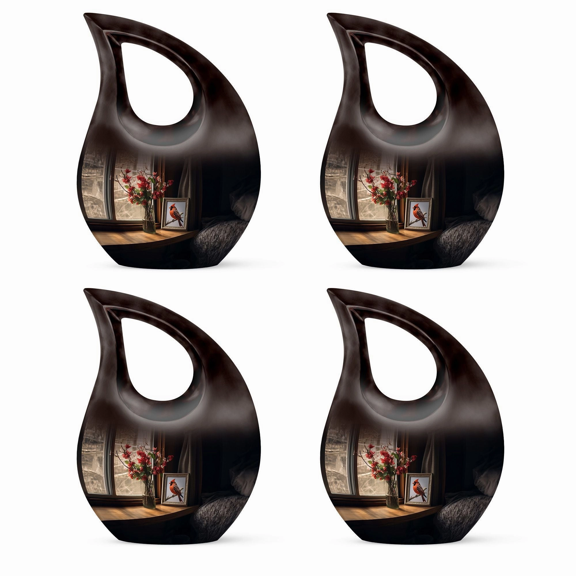 Cardinal Bird Urn : Affordable Cremation Urn For Human Ashes
