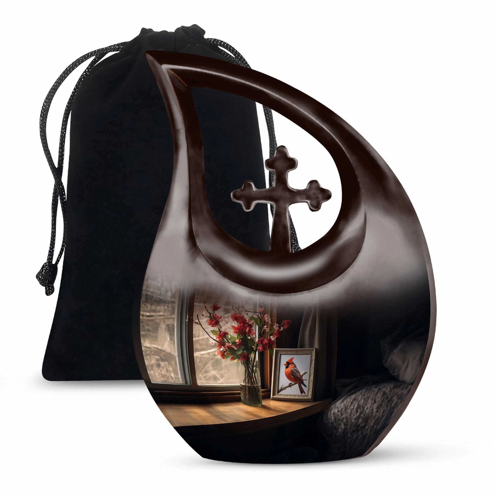 Cardinal Bird Urn : Affordable Cremation Urn For Human Ashes
