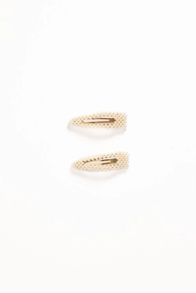 Carmen Hair Clip Set - Pearl