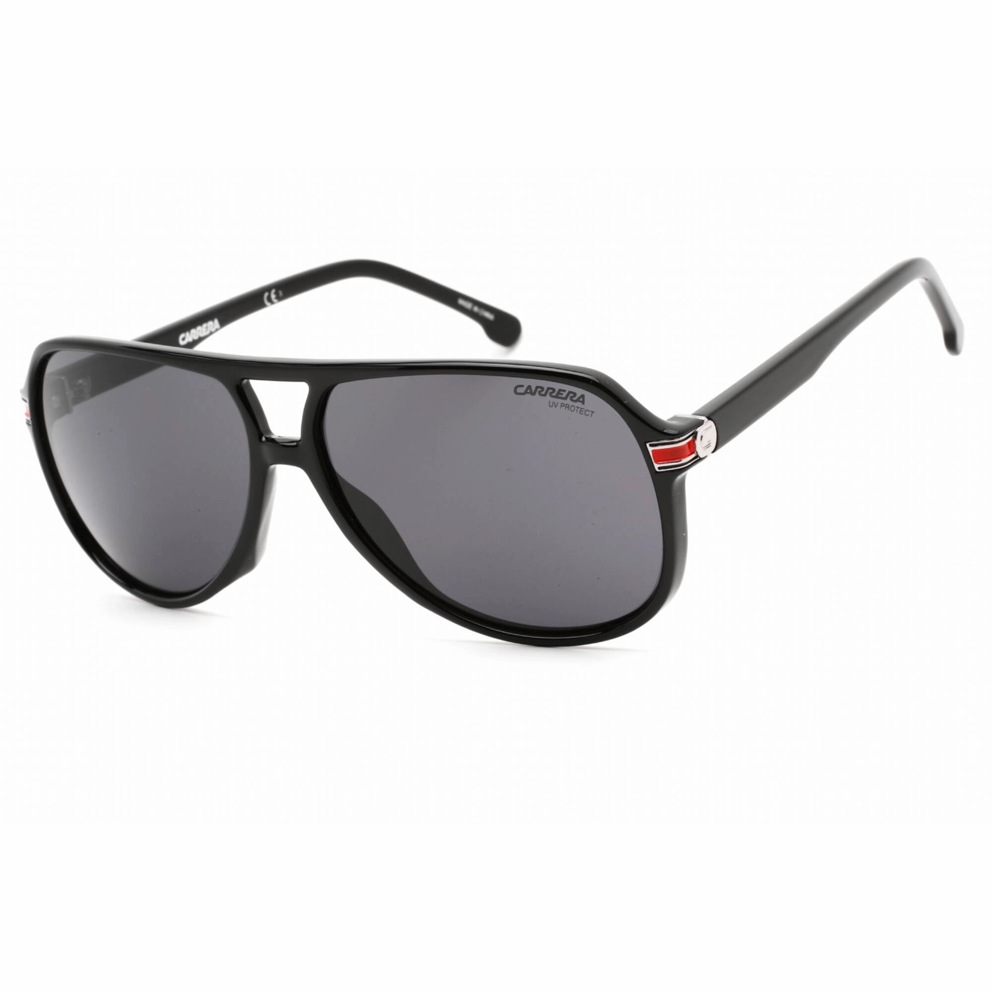 Carrera Men's Sunglasses - Black Plastic Aviator Shape Full Rim Frame | 1045/S 0807 IR