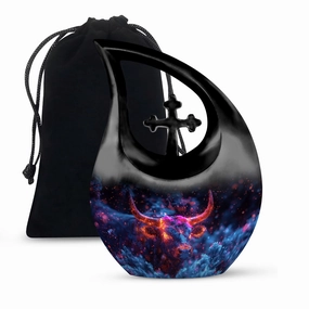 Celestial Bull Majesty Tribute A Compact Memorial Urn
