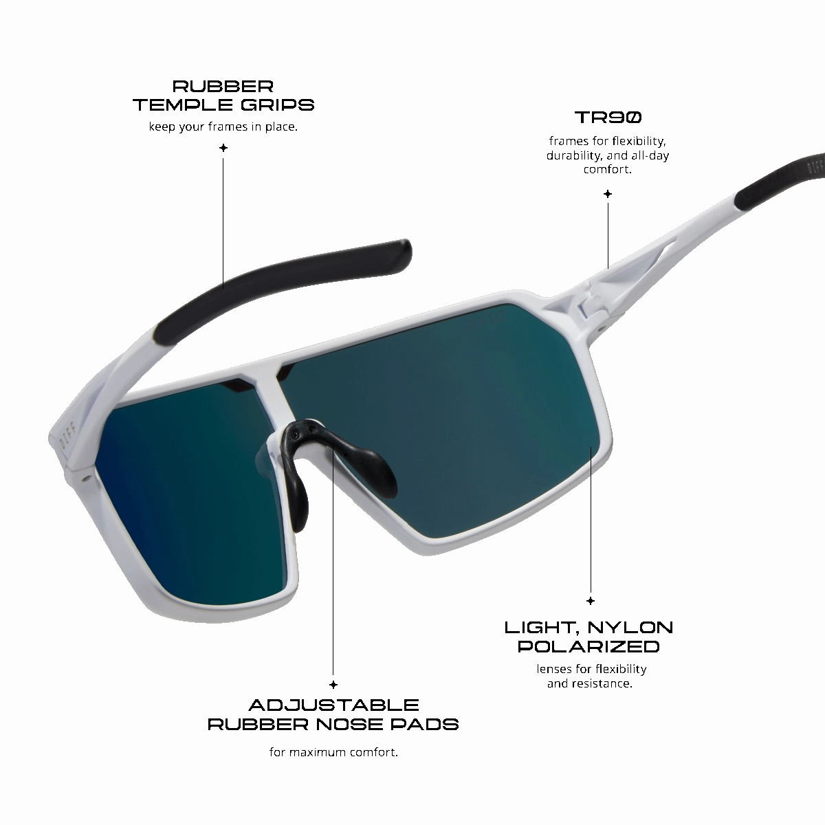CHARGE - MATTE SILVER   SILVER MIRROR   POLARIZED SUNGLASSES