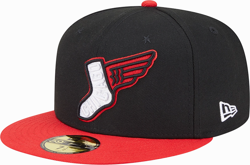 Chicago White Sox New Era 2025 City Connect Alternate 59FIFTY Fitted Hat - Black/Red