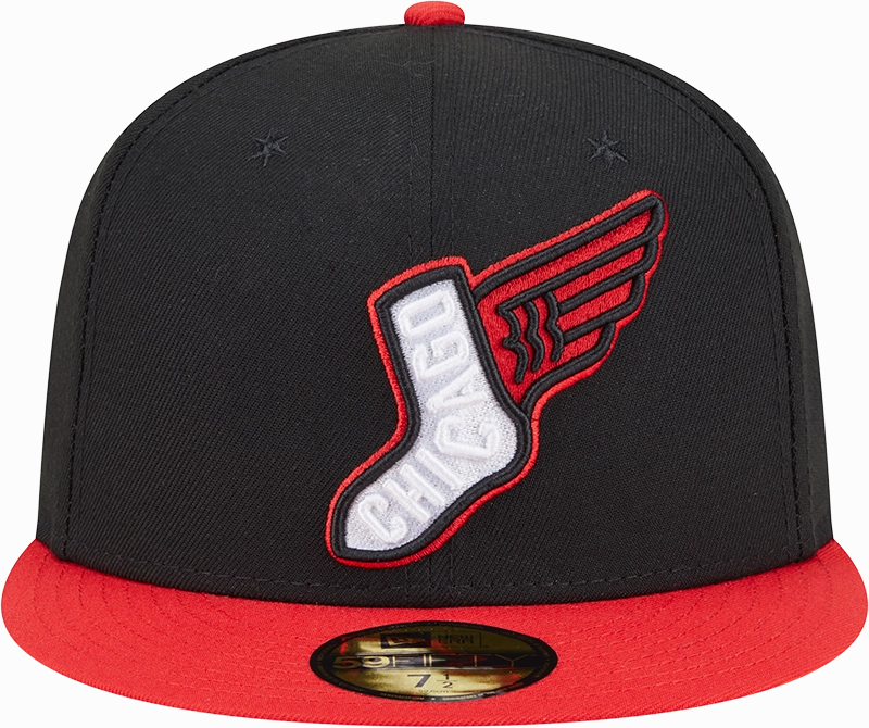 Chicago White Sox New Era 2025 City Connect Alternate 59FIFTY Fitted Hat - Black/Red