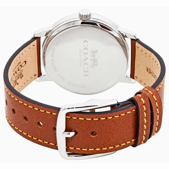 Coach 14502972 Grand Brown Dial Brown Leather Ladies Watch