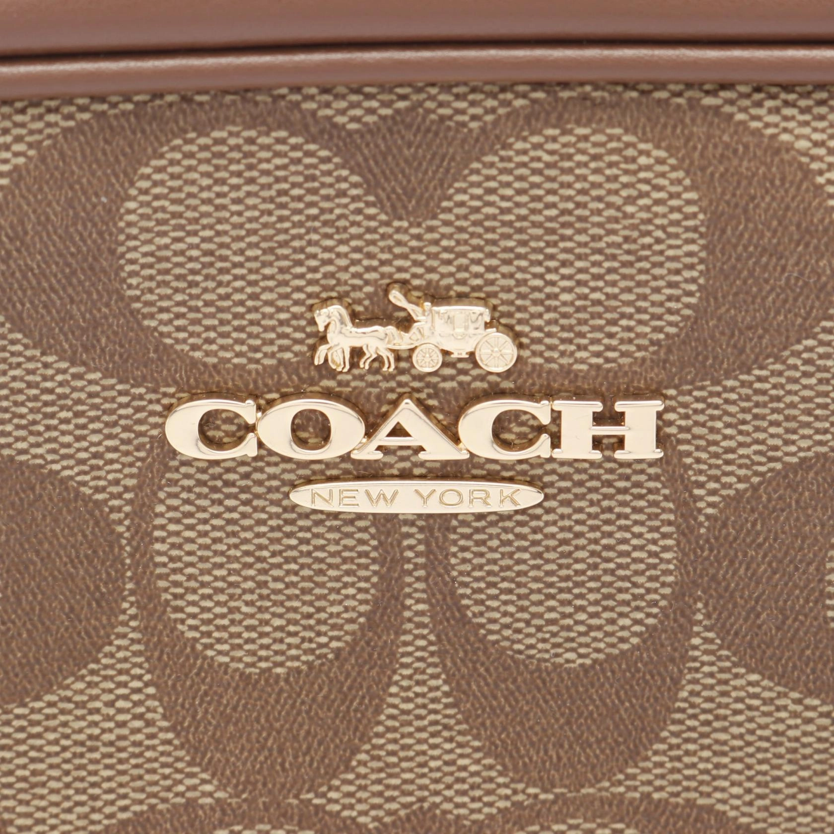 Coach Mini Jamie Camera Bag Signature PVC Leather