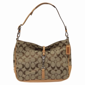 Coach Signature Canvas Shoulder Bag (Pre-Owned)