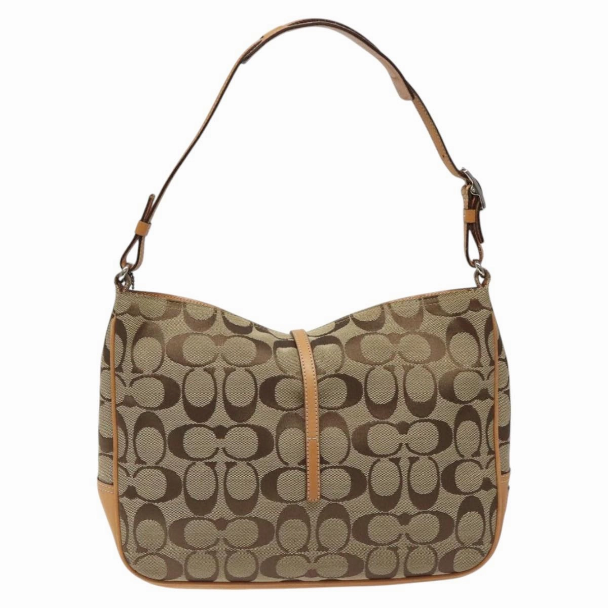 Coach Signature Canvas Shoulder Bag (Pre-Owned)