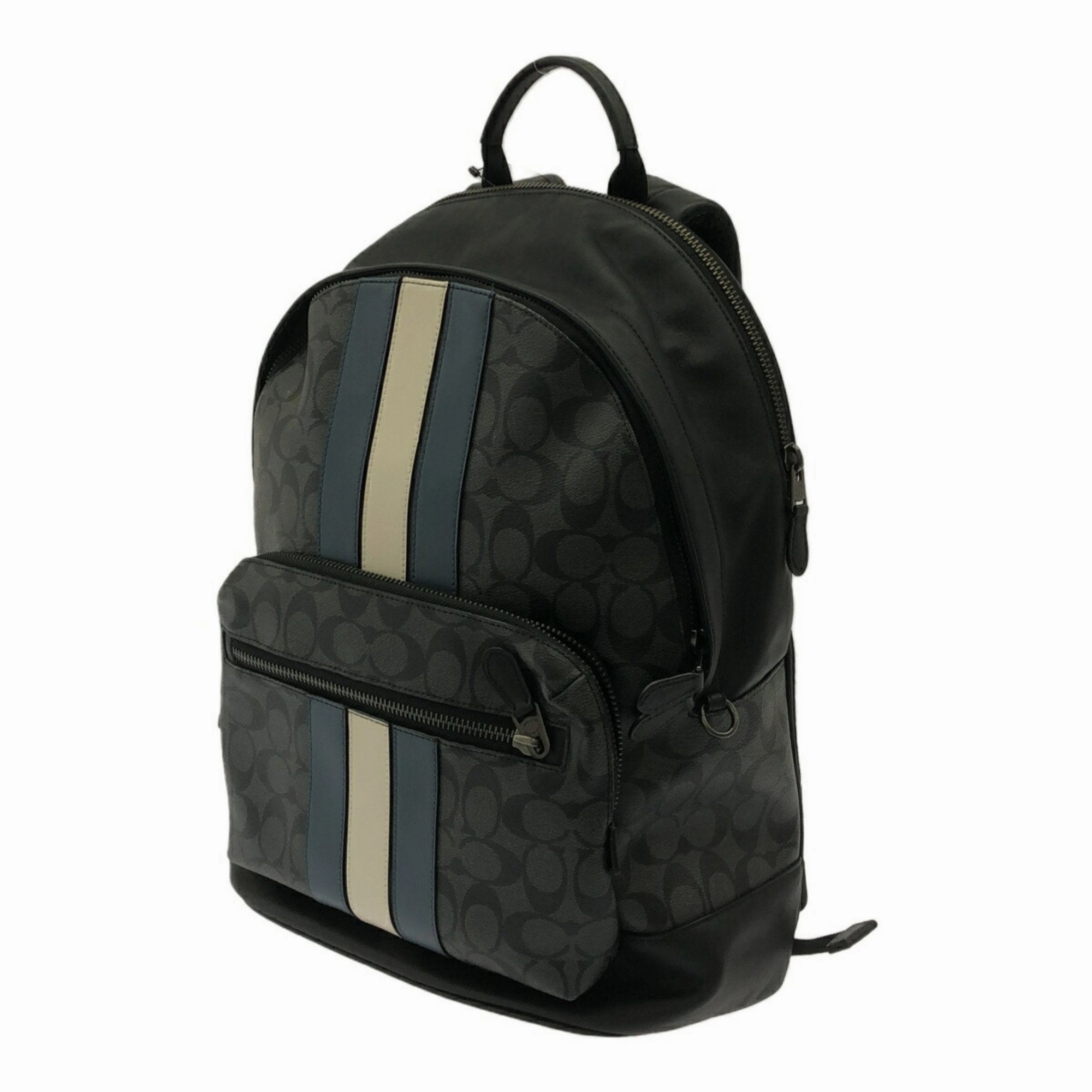 Coach Signature  Pvc Leather Backpack (Pre-Owned)