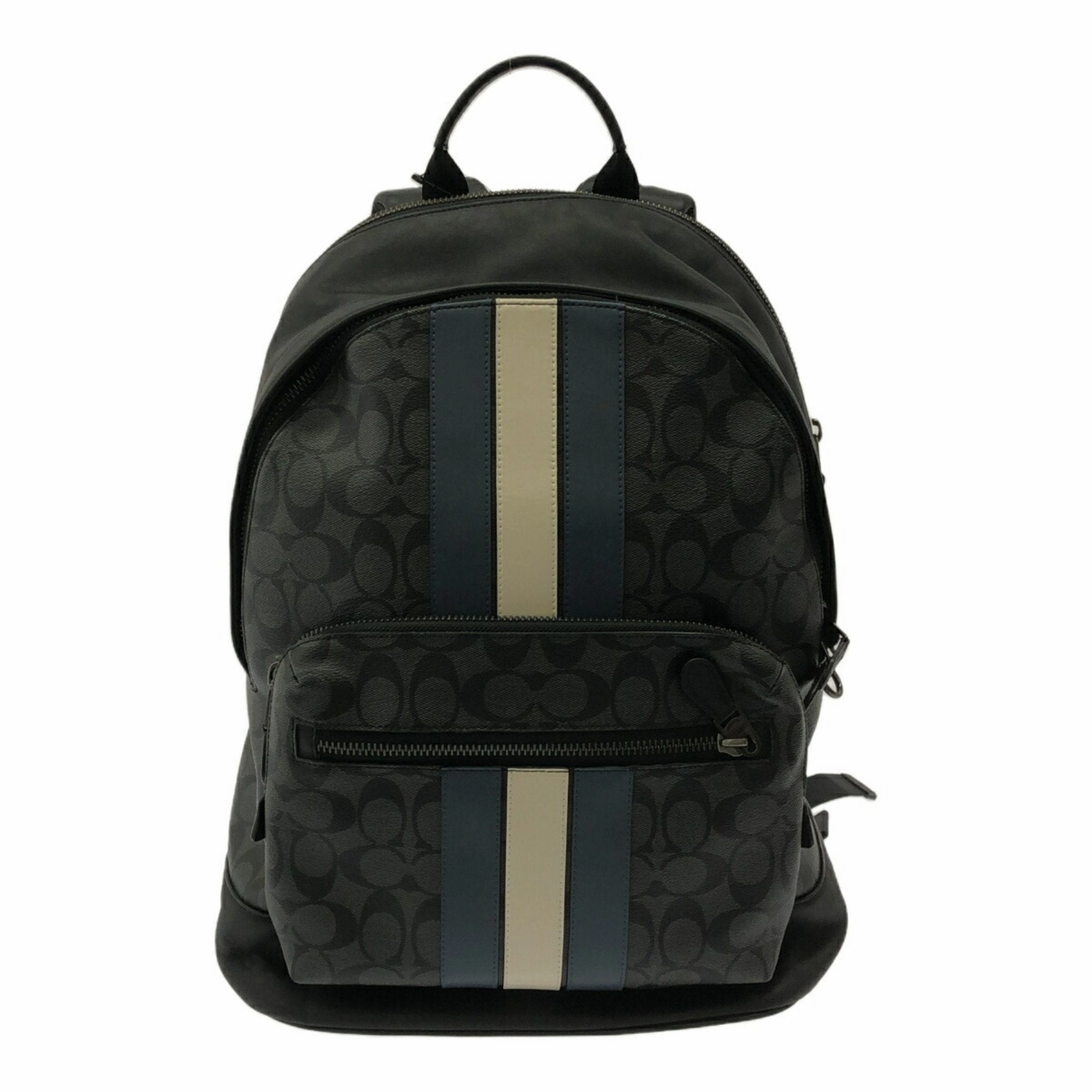 Coach Signature  Pvc Leather Backpack (Pre-Owned)