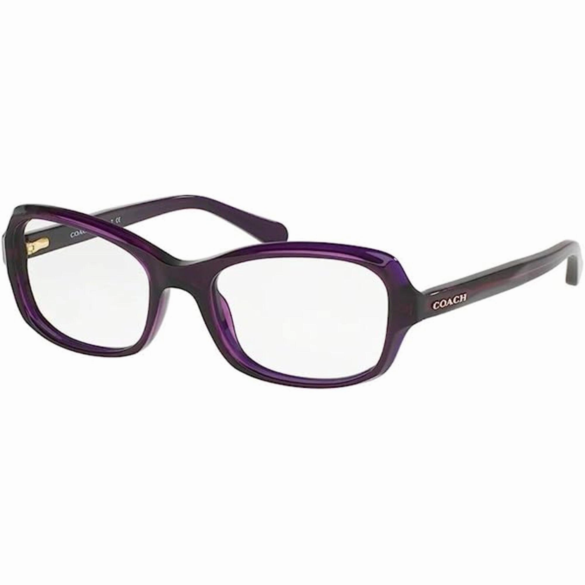 Coach Women's Eyeglasses - Deep Purple Plastic Frame Demo Lens | COACH 0HC6097 5249