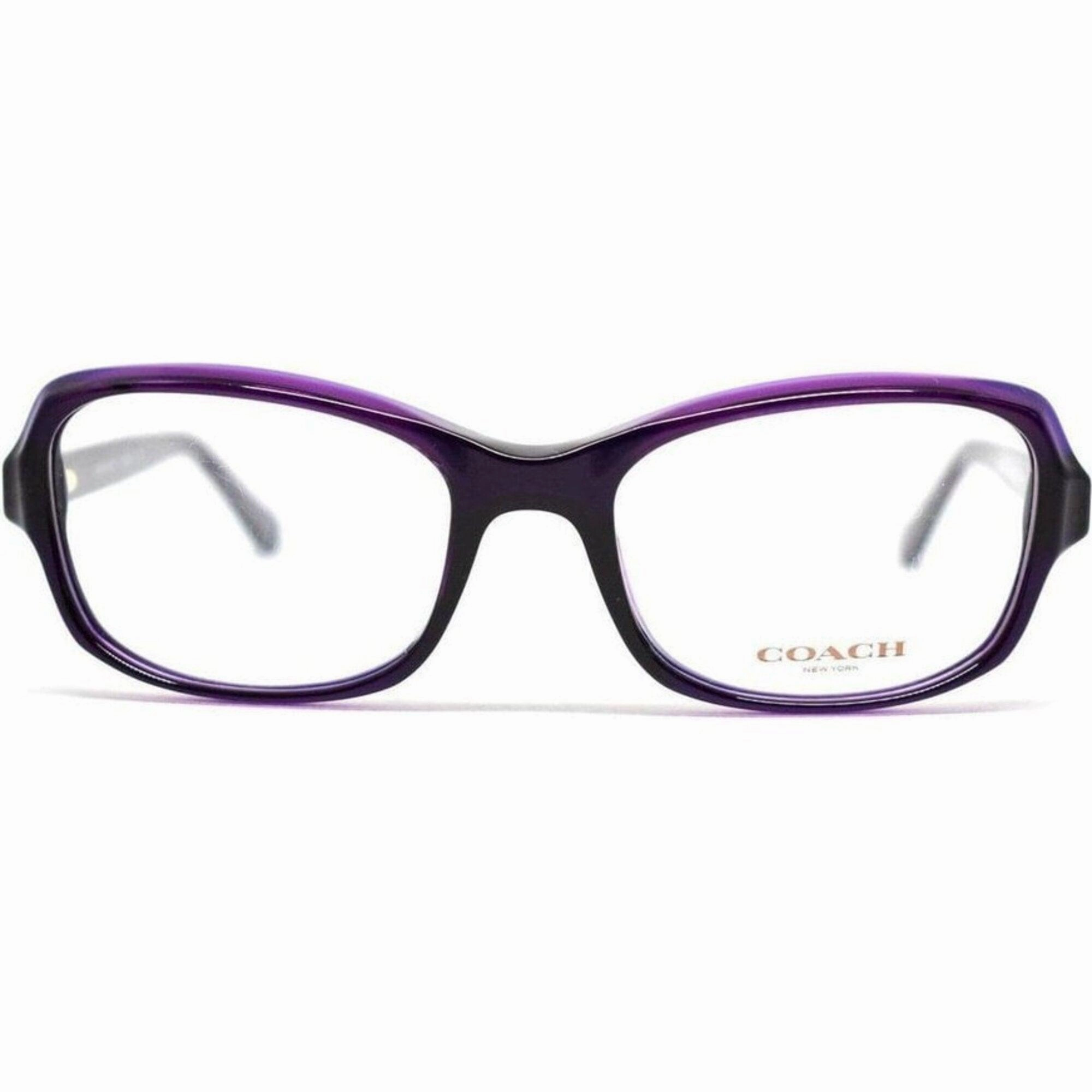 Coach Women's Eyeglasses - Deep Purple Plastic Frame Demo Lens | COACH 0HC6097 5249