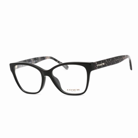 Coach Women's Eyeglasses - Full Rim Cat Eye Shape Black Plastic Frame | 0HC6207U 5002
