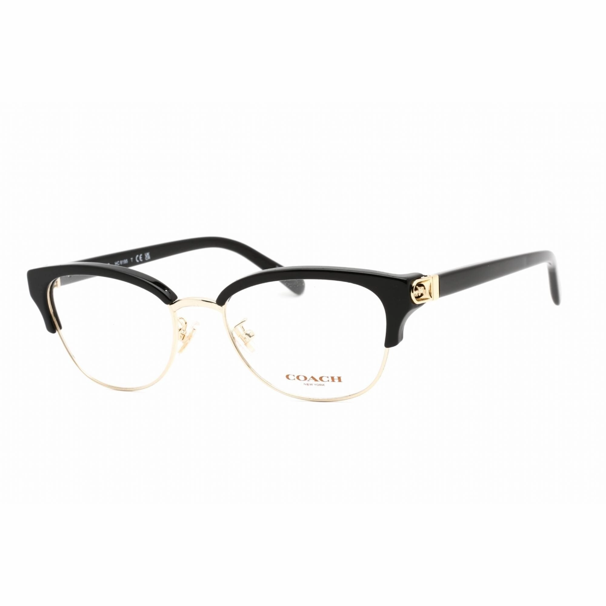 Coach Women's Eyeglasses - Full Rim Cat Eye Shiny Light Gold Plastic | 0HC6195 5002