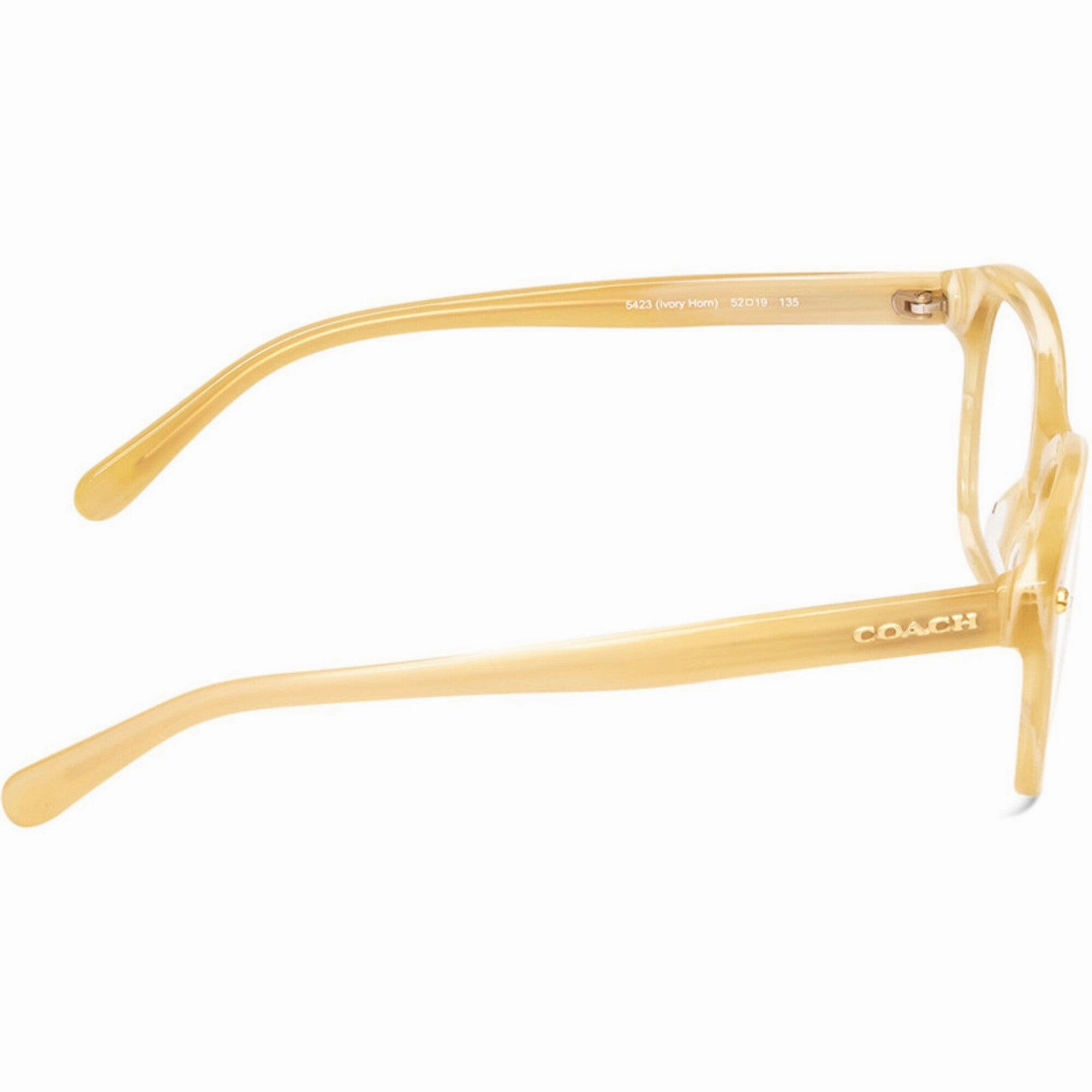Coach Women's Eyeglasses - Ivory Horn Square Full Rim Frame | COACH 0HC6094 5423
