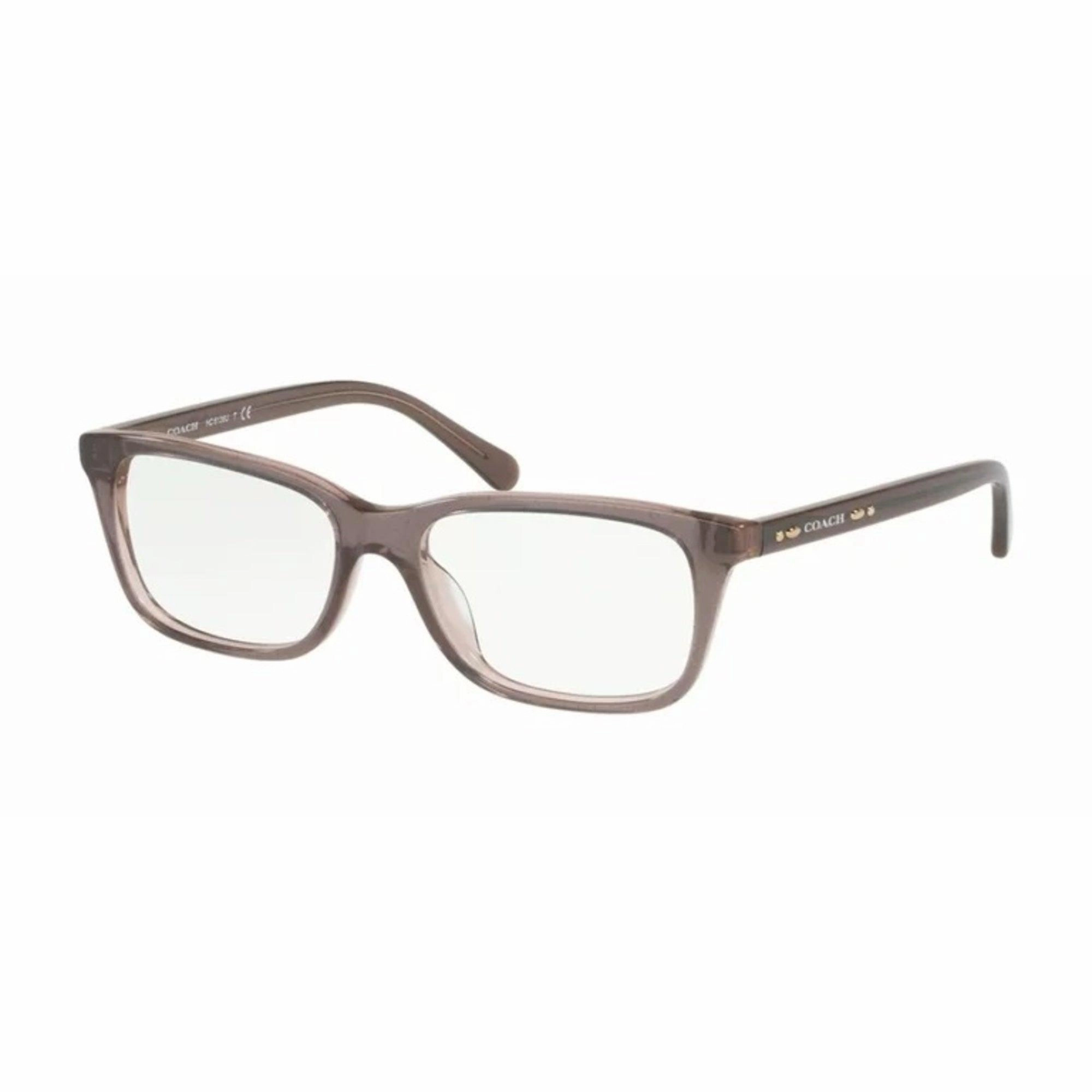 Coach Women's Eyeglasses - Transparent Glitter Grey Rectangular | COACH 0HC6136U 5447