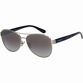 Coach Women's Sunglasses - Full Rim Silver/Dark Blue Metal Frame | 0HC7115 90016I59