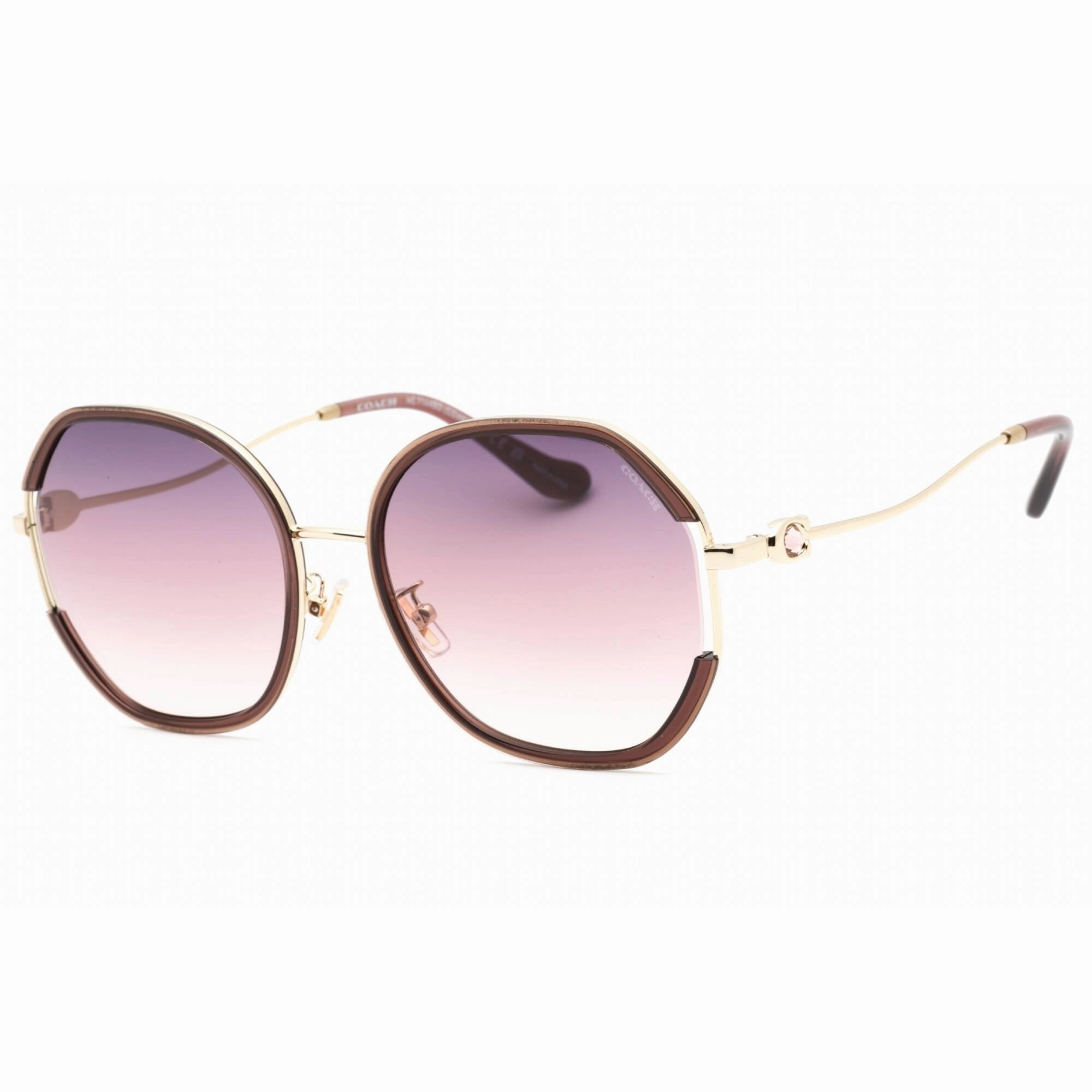 Coach Women's Sunglasses - Light Gold/Pink Metal Geometric Frame | 0HC7144BD 9413U6