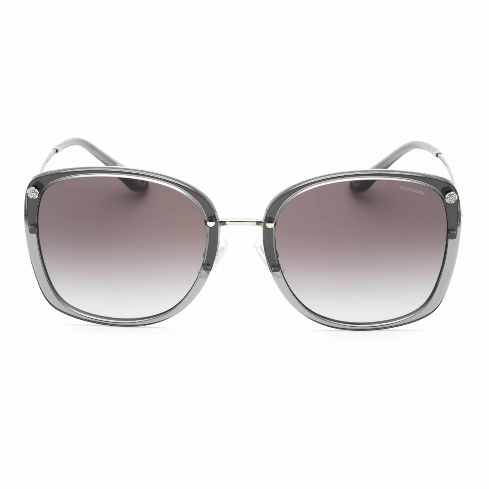 Coach Women's Sunglasses - Transparent Grey Square Full Rim Frame | 0HC7157D 58023C