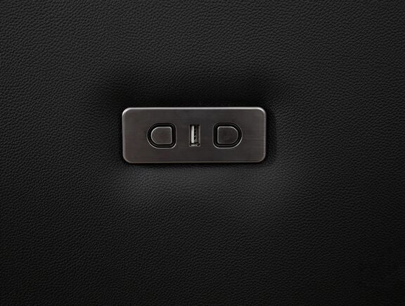 Cole Leather Power Recliner - Black